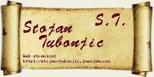 Stojan Tubonjić vizit kartica